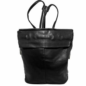 S.T. DuPont Soft Leather Backpack Bucket Bag Black